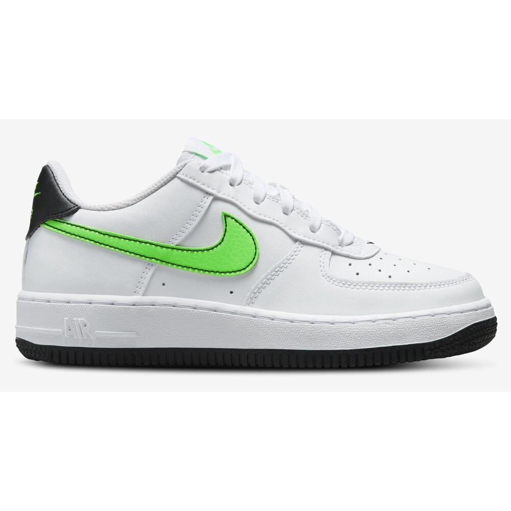 Nike Air Force 1 Low Boys' Grade School Sneakers- Size 5 - White Green